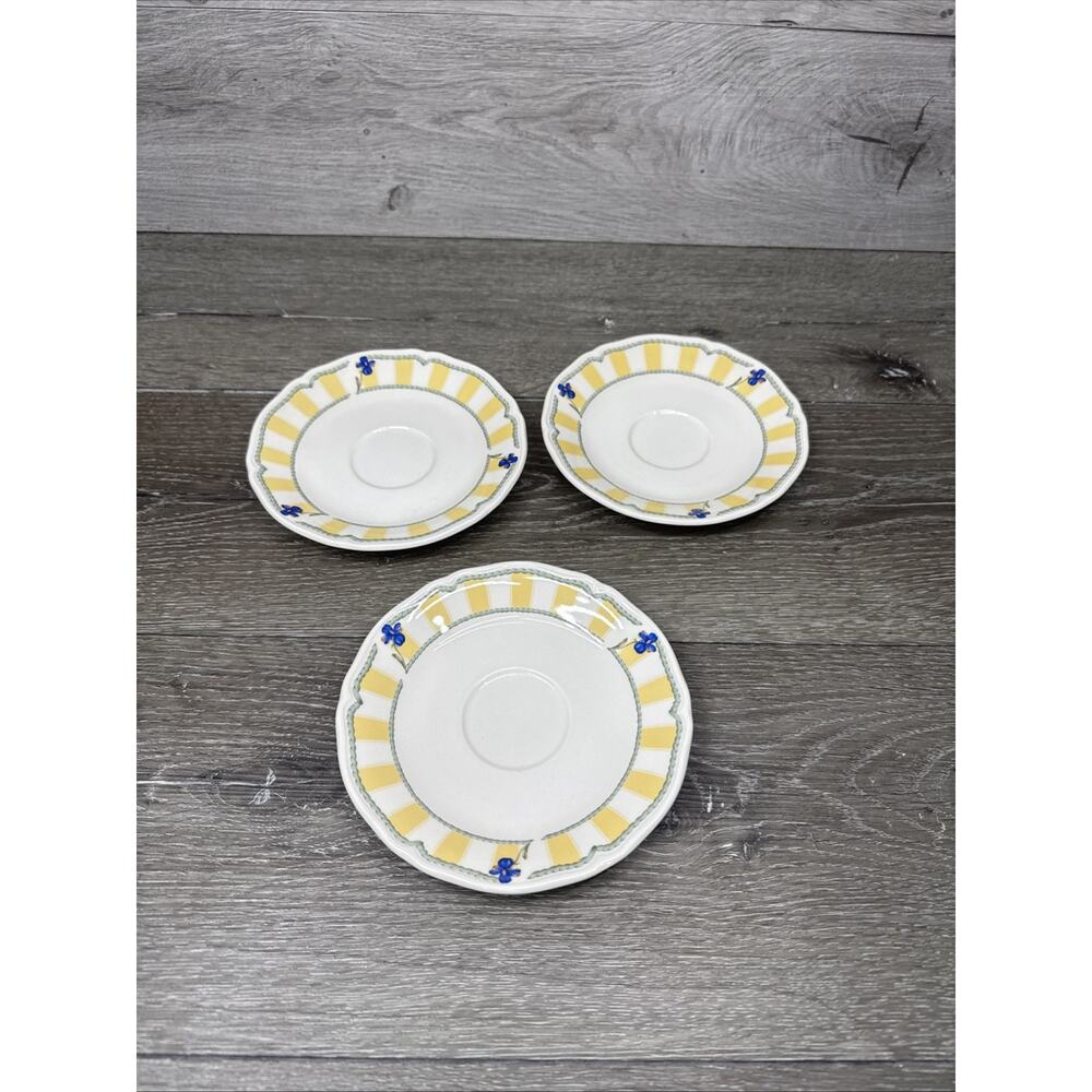 Homecraft By Noritake Ireland Summer Estate 6-1/2” Saucer ~Set Of 3